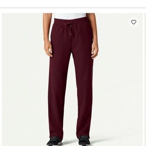 Jaanuu Burgundy Scrub Pant
